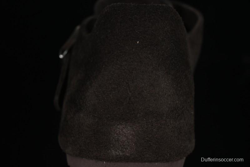 Birkenstock London BS Unisex Slip-On Casual Shoes with Soft Suede Leather and Lambswool Insole - BS