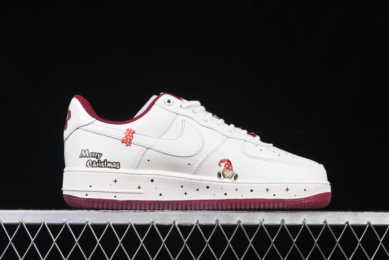 Nike Air Force 1 '07 Low "Grandma Christmas" Limited Edition Custom Casual Sneakers - FZ5068-616