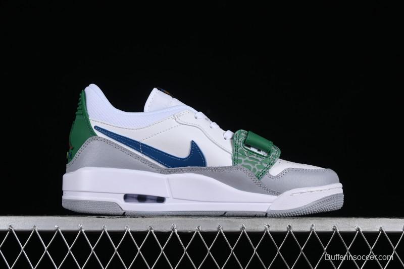 Nike Air Jordan Legacy AJ312 Low Triple Strap Sneakers with Premium Leather - CD9054-140