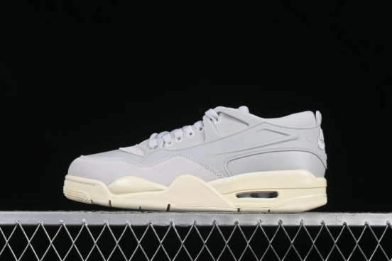 Nike Air Jordan 4 Remastered Sneakers with Textile Mesh Leather and Suede Upper - FQ7940-001