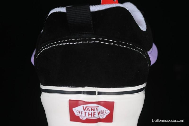 Vans Knu Skool Purple Grape Love Comfortable Fashion Slip-Resistant Wear-Resistant Low-Top Casual Skate Shoes - VN0009QC6BT1