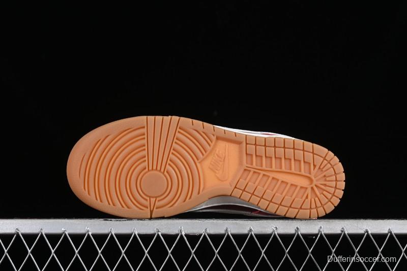 Nike Dunk Low SB Casual Sneakers in Strawberry Bear Colorway - DD1503-603