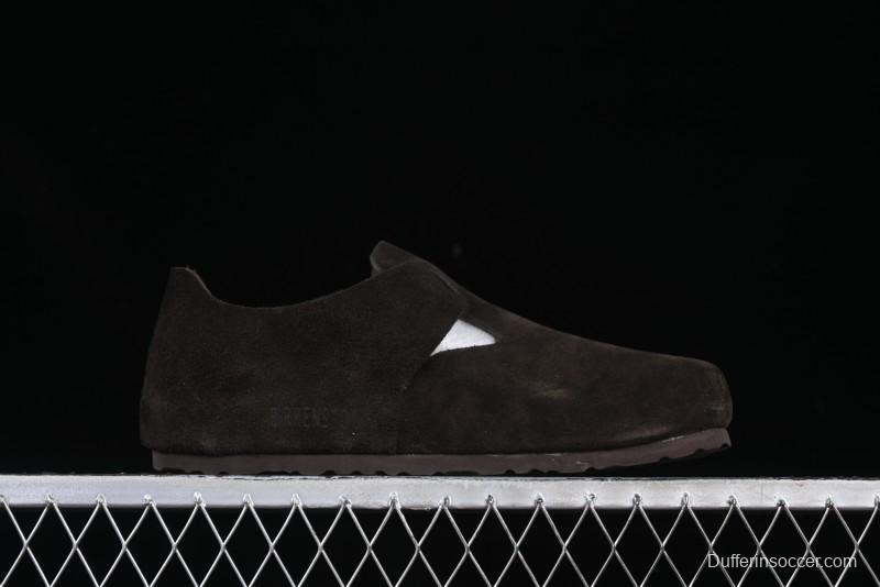 Birkenstock London BS Unisex Slip-On Casual Shoes with Soft Suede Leather and Lambswool Insole - BS