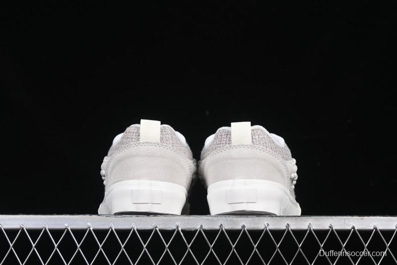 Vans Knu Skool Pearl White Grey Low Top Casual Skate Shoes - VN0007QDBGE