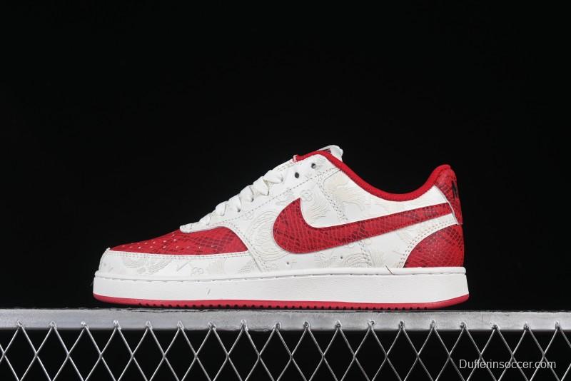 Nike Court Vision Lo 2025 Year of the Snake Theme Campus Casual Sneakers - CD5463-100