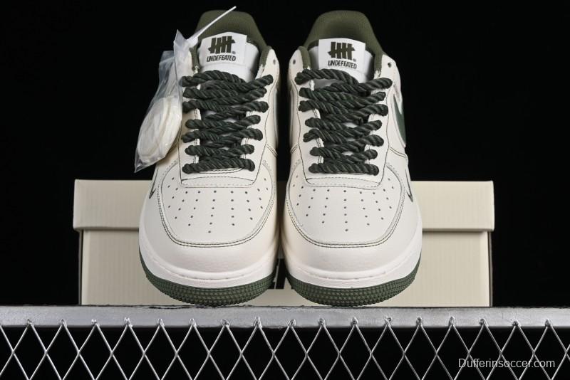 Nike Undefeated x Air Force 1'07 Low Military Green Hemp Rope Casual Sneakers - UT2023-202