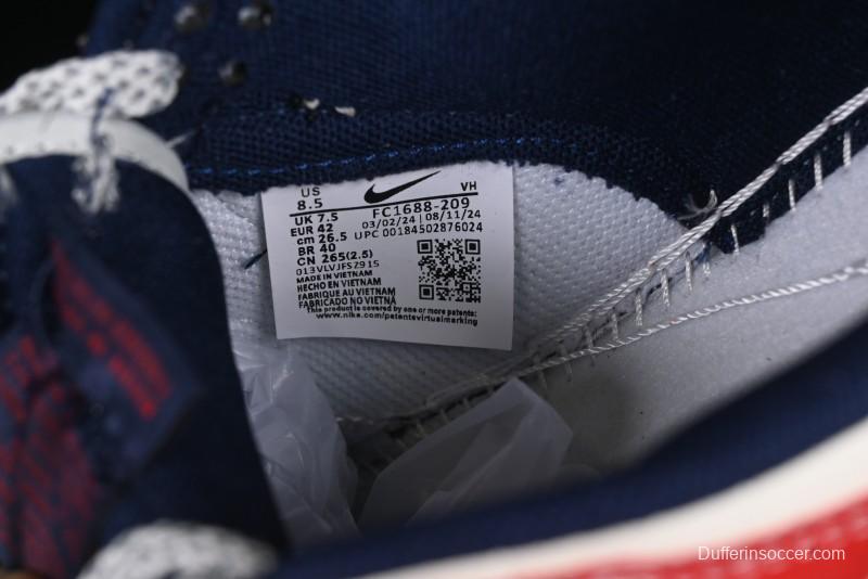 Nike SB Dunk Low Supreme Collaboration - China Red with 3D White Swoosh Anniversary Custom Low-Top Casual Sneakers - FC1688-209