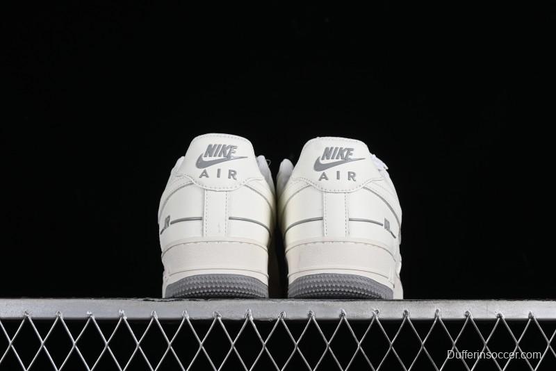Nike Air Force 1 '07 Low Casual Sneakers with 3M Reflective Details and Full-Length Air Cushion - CJ1379-603
