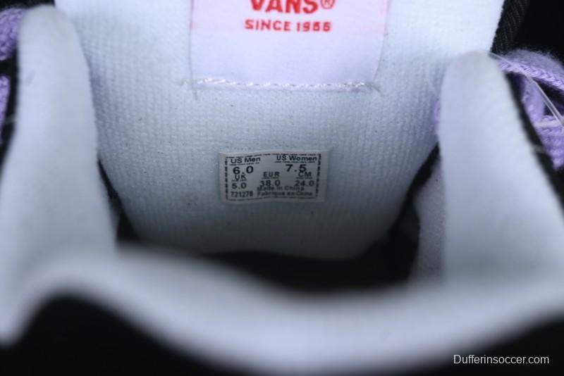 Vans Knu Skool Purple Grape Love Comfortable Fashion Slip-Resistant Wear-Resistant Low-Top Casual Skate Shoes - VN0009QC6BT1