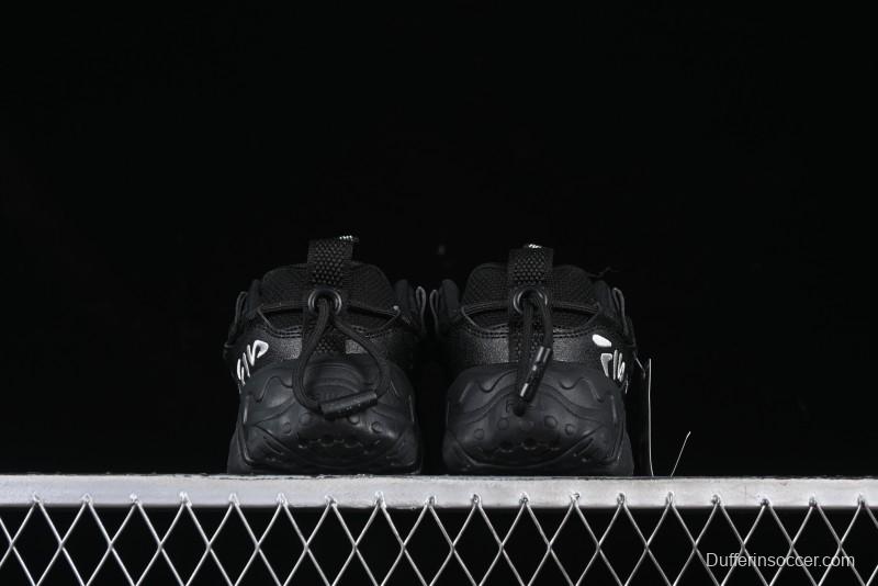 Fila Fusion Retro Mars Running Shoes with Lace-Up Design and Cushioned Sole - F12W422103FBK