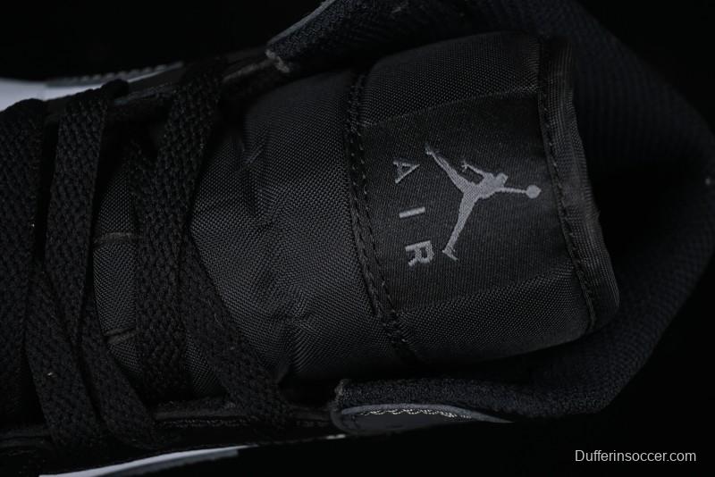 Nike Air Jordan 1 Mid AJ1 White Black Gray Culture Leisure Sneakers - DQ8426-001