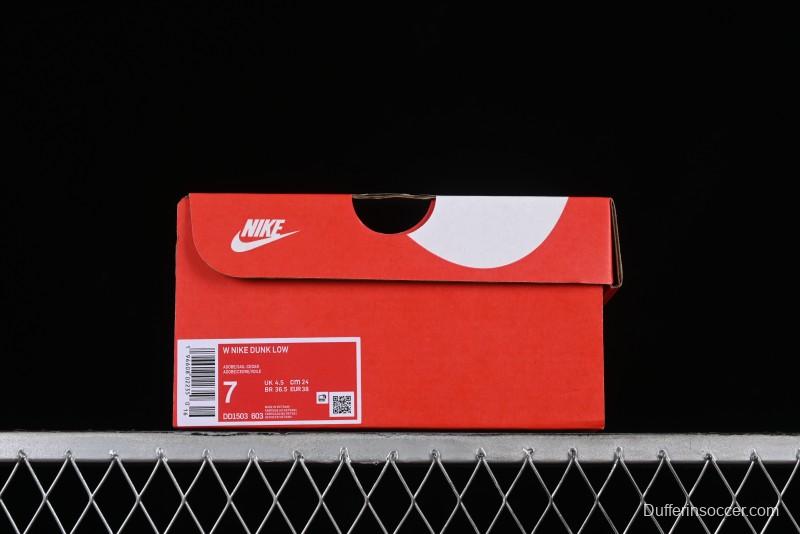 Nike Dunk Low SB Casual Sneakers in Strawberry Bear Colorway - DD1503-603