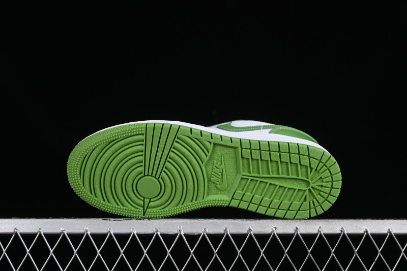 Nike Air Jordan 1 Low AJ1 White Green Low Top Lifestyle Basketball Shoes - HF4823-100