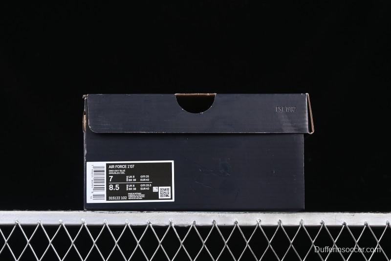 Nike Air Force 1 '07 Low Light Blue Casual Sneakers - 315122-102