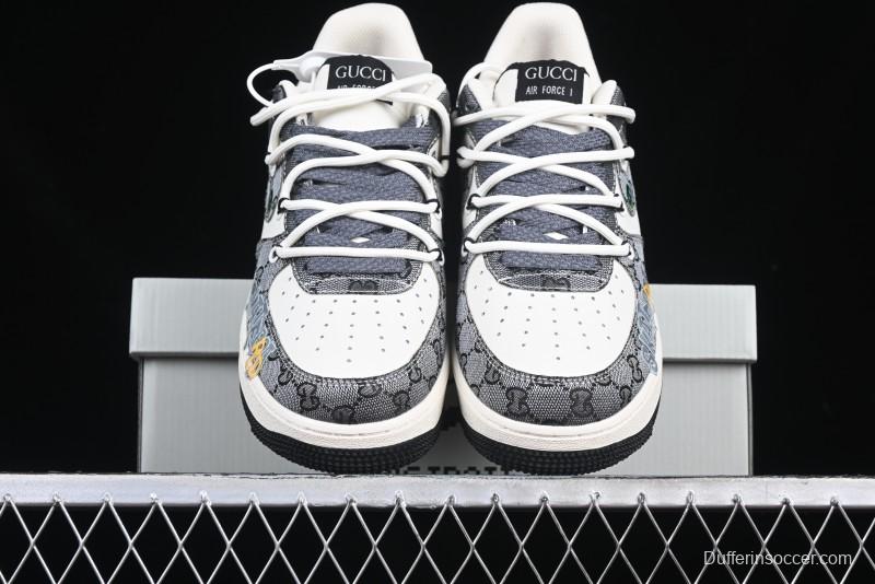 Nike Air Force 1 '07 Low Hip Hop Gucci Style Casual Sneakers - BD0077-555