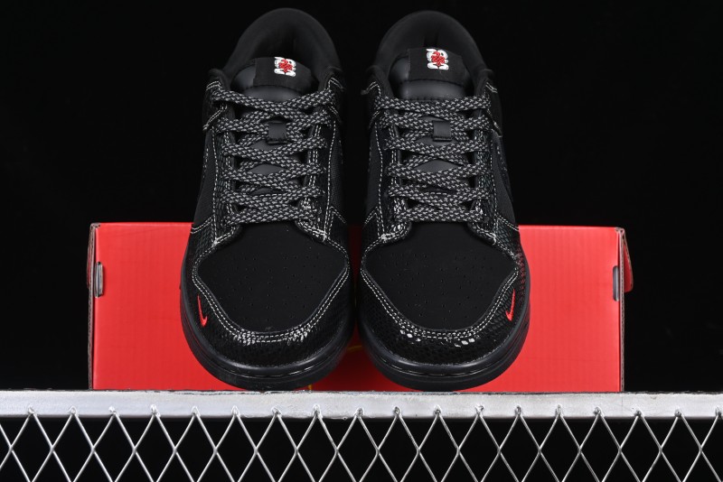 Nike SB Dunk Low Year of the Snake Limited Edition - Black Snake Anniversary High-End Custom Low-Top Casual Sneakers - CH8311-233