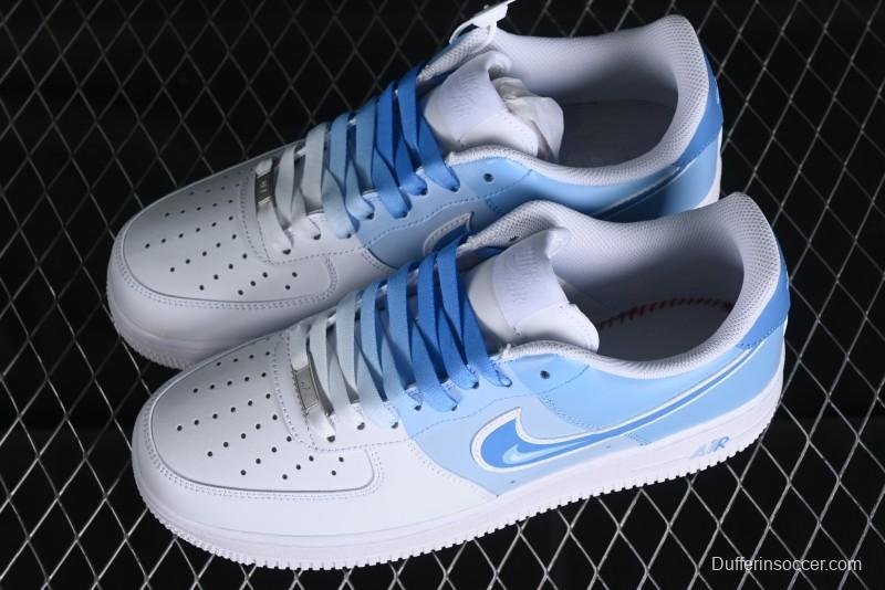 Nike Air Force 1 '07 Low Triple Color Gradient Minimalist Hand-Drawn Casual Sneakers - CW2288-951