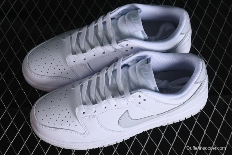 Nike SB Dunk Low All-White Low-Top Casual Skate Shoes - DV0831-101
