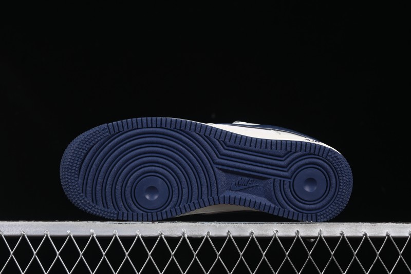 Nike Air Force 1 '07 Low Supreme Collaboration Navy Blue Line Low-Top Casual Sneakers - XZ6188-019