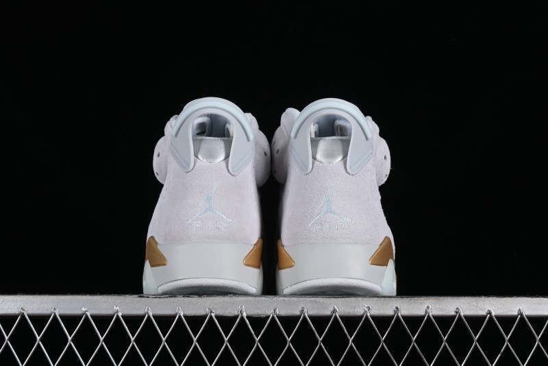 Nike Air Jordan 6 Retro Paris Olympics Sneakers with Metallic Gold Accents - DQ4914-074