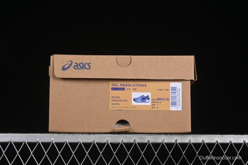 Asics Gel-Resolution 9 Retro Breathable Cushioned Casual Running Shoes - 1041A330-401