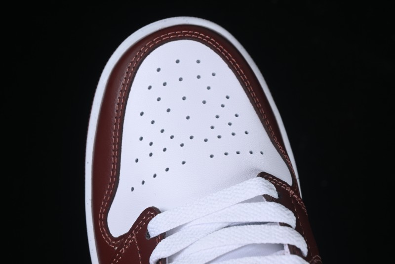 Nike Air Jordan 1 Low AJ1 White University Red Casual Sneakers - HF3148-102
