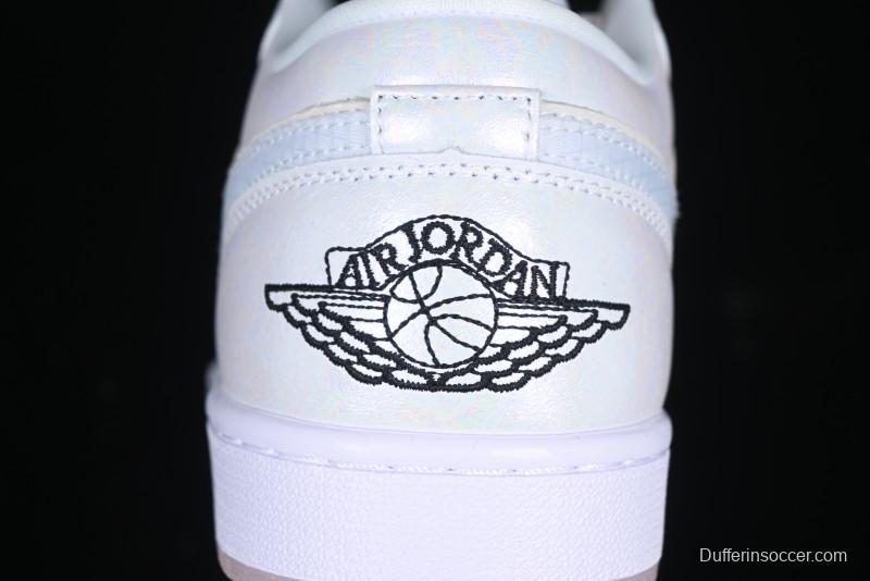Nike Air Jordan 1 Low "Year of the Snake 2025" AJ1 Basketball Shoes with Iridescent Pearl Finish - HF4080-001