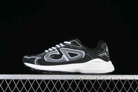 Dior B30 Sneakers with Reflective CD30 Logo and Lightweight Rubber Sole - CD30