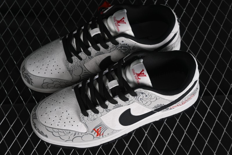 Nike SB Dunk Low Chinese New Year Limited Edition - Gray Dragon Anniversary High-End Custom Low-Top Casual Skate Shoes - XP3802-330