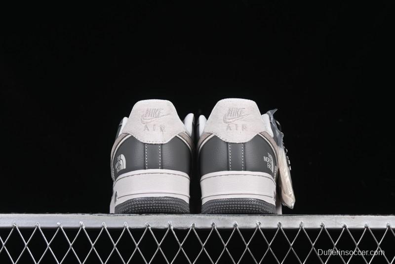 Nike Air Force 1 '07 Low North Face Collaboration Light Grey Two-Tone Low-Top Casual Sneakers - DM6688-046