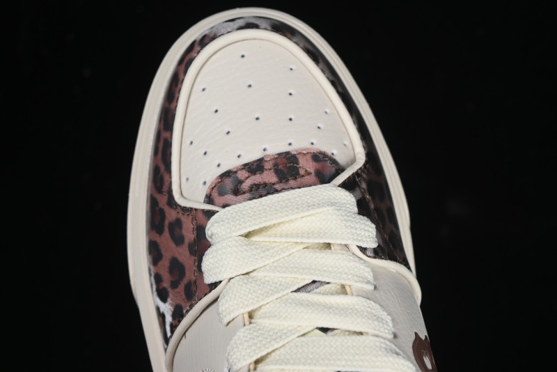 New York Yankees Chunky Liner Lux Leopard Thick Sole Casual Running Shoes - 3ASXCLE4N43BGS