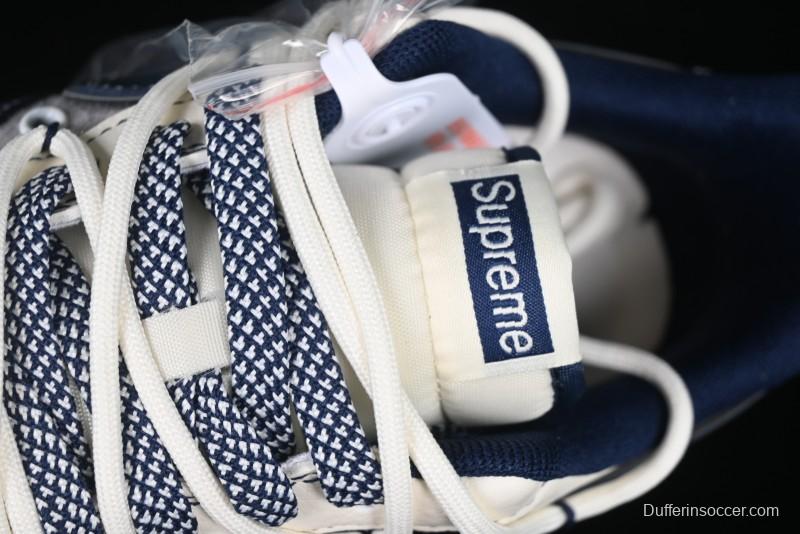 Nike Air Force 1 '07 Low Supreme Collaboration Beige Blue Low-Top Casual Sneakers - DM6688-018