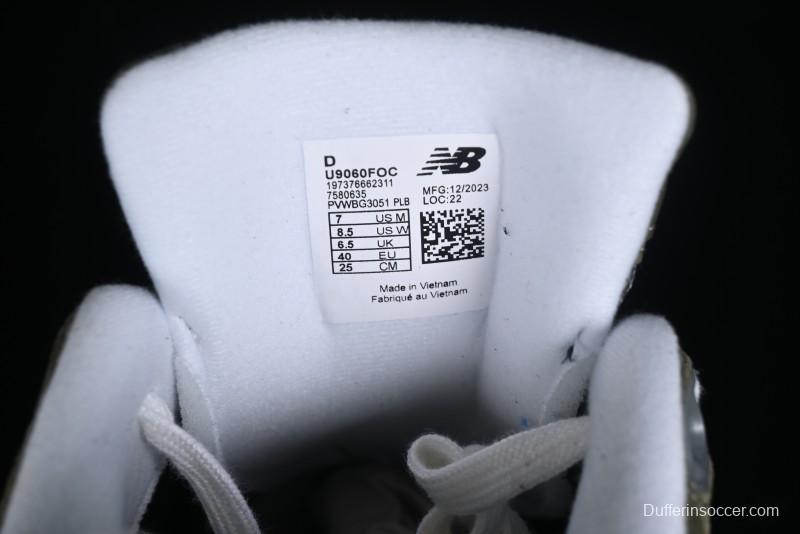 Joe Freshgoods x New Balance 9060 Retro Running Sneakers with ABZORB Cushioning - U9060FOC