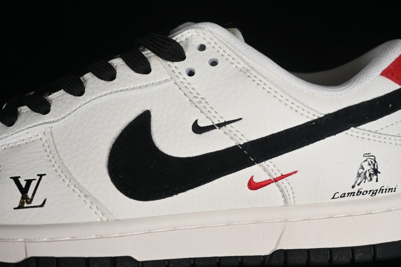 Nike Dunk Low LV Collaboration - Black Lamborghini SB Low Top Casual Sneakers - FC1688-190