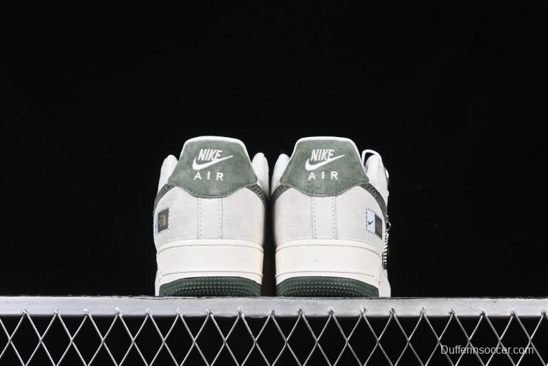 Nike Air Force 1 '07 Low The North Face Collaboration Green Snake Swoosh Casual Sneakers - DF0188-026