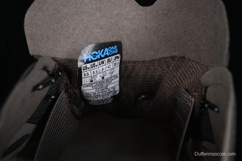 HOKA ONE ONE Satisfy Running Mafate Trail Low-Cut Cushioned Outdoor Hiking Shoes - 1157050 COFF