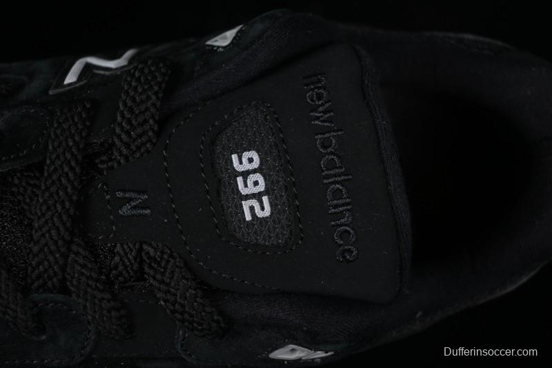 New Balance Made In USA 992 Classic Retro Running Shoes with Superior Cushioning - M992BL