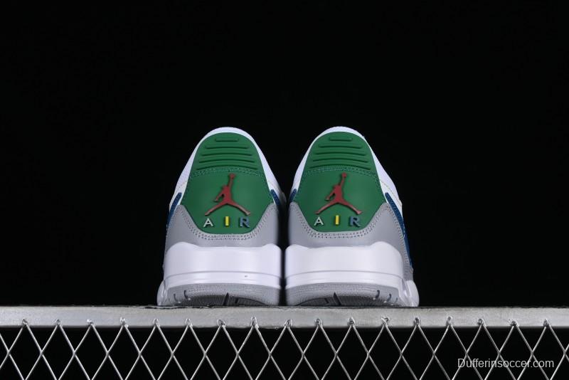 Nike Air Jordan Legacy AJ312 Low Triple Strap Sneakers with Premium Leather - CD9054-140