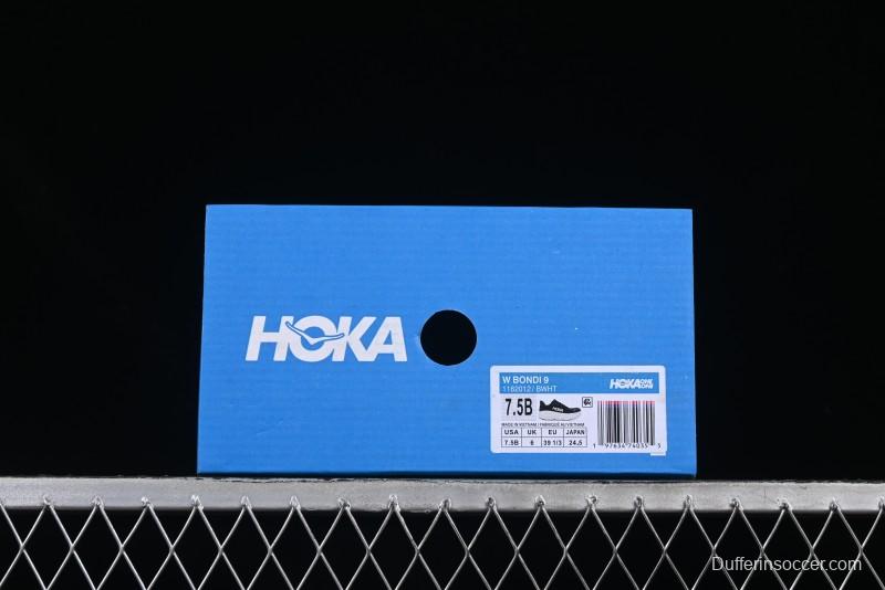 HOKA ONE ONE Bondi 9 Knit Lightweight Casual Running Shoes - 1162012 BWHT