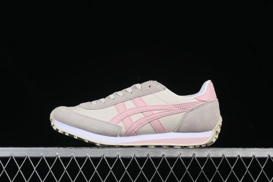 Asics Vintage-Style Sneakers - Soft Pink & Neutral Beige