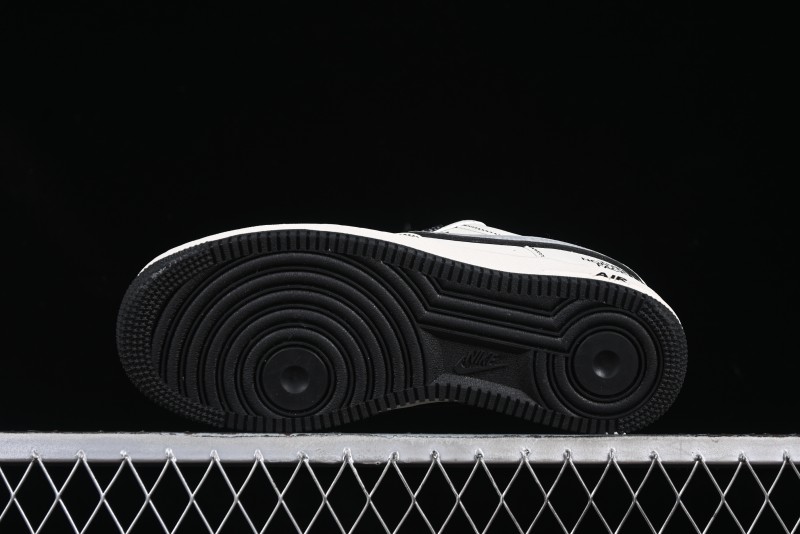 Nike Air Force 1 '07 Low The North Face x Comme des Garçons Black White Line Casual Sneakers - HH7518-050