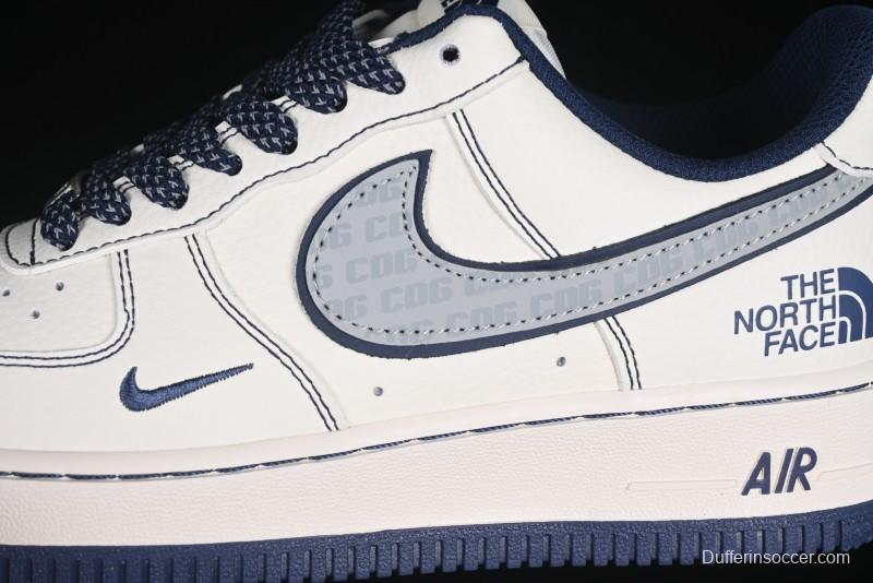 Nike Air Force 1 '07 Low The North Face x COMME des GARÇONS Navy Blue Line Casual Sneakers - HH7518-051