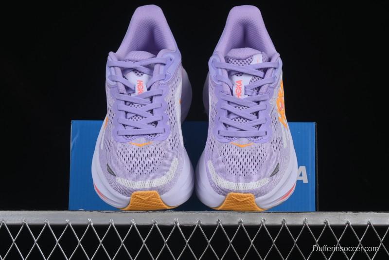 HOKA ONE ONE Bondi 9 Knit Lightweight Casual Running Shoes - 1162012 AGH