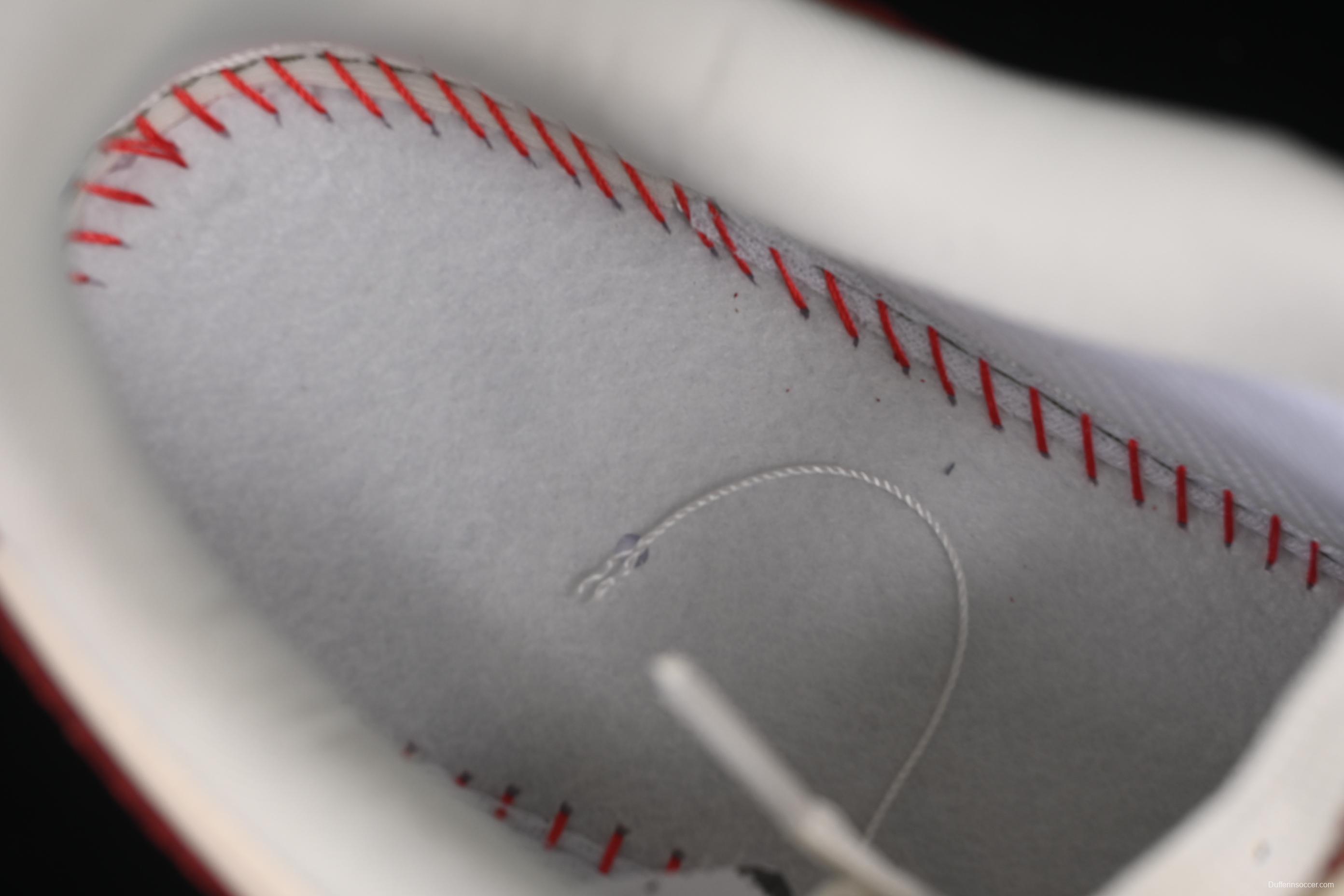 Nike Air Force 1 '07 Low Supreme Collaboration Sneakers with Red Snake Swoosh - DF0188-040