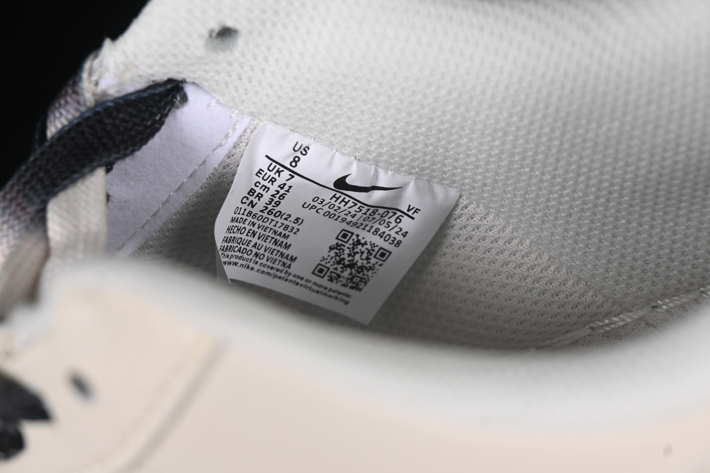 Nike Air Force 1 '07 Low Stussy Collaboration Black Dual-Print Casual Sneakers - HH7518-076
