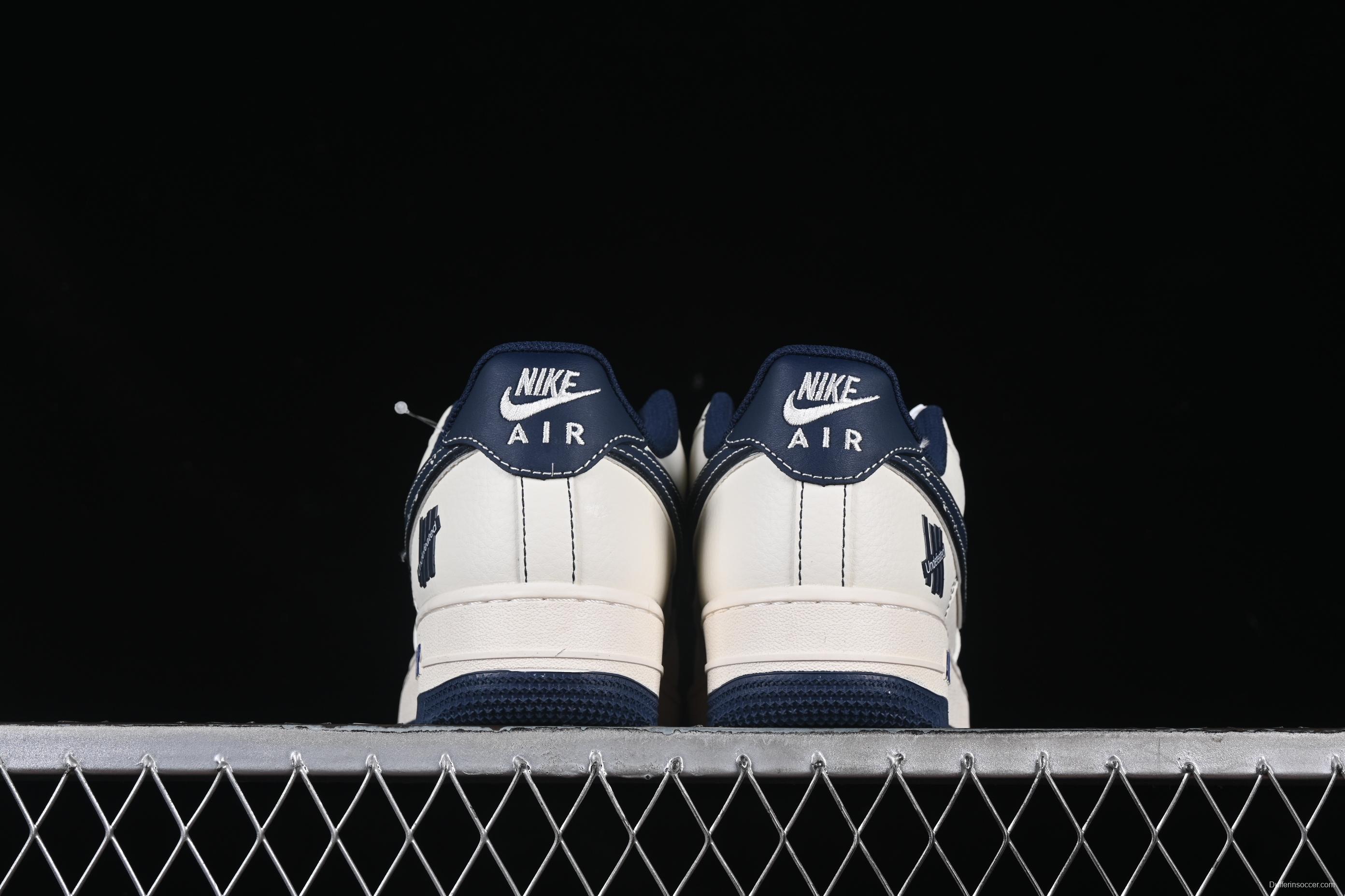 Nike Air Force 1 '07 Low UN Collaboration Navy Splatter Swoosh Casual Sneakers - XS1958-522