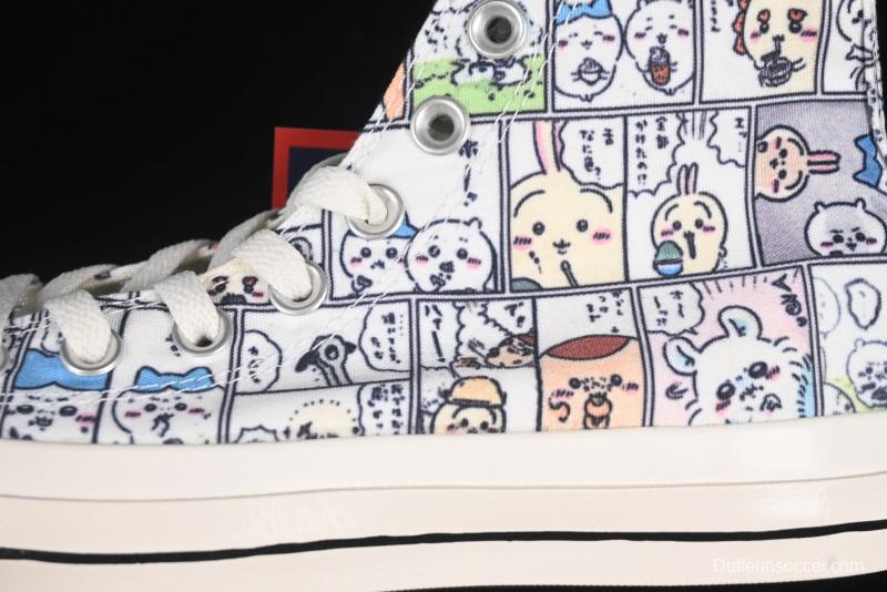 Converse Chiikawa x Converse All Star CM Hi Usagi Emoji Collaboration High Top Casual Sneakers - 1SE426