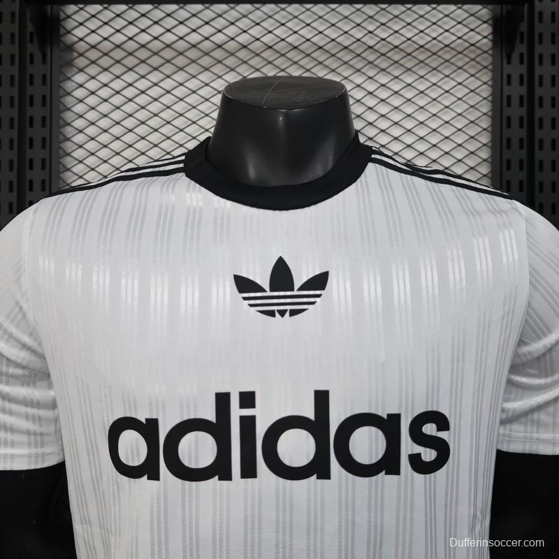 Player Version 2025 Adidas White with Striped Design Jersey