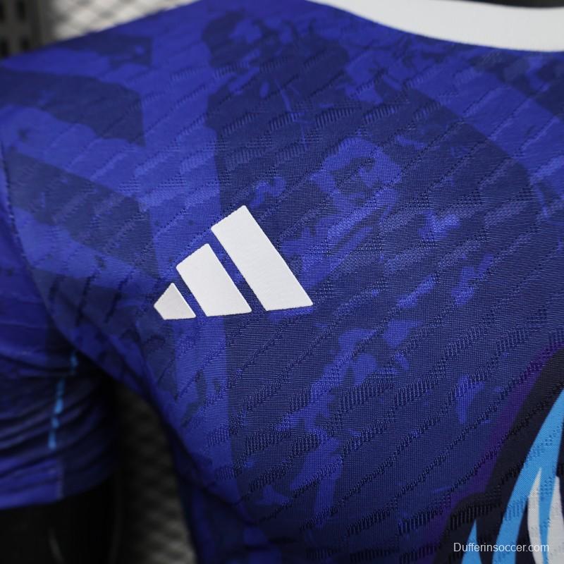 Player Version 2025 Japan Blue Jersey with Owl Design