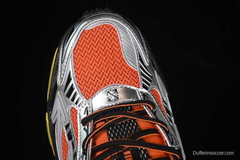 Off-White Be Right Low-Top Lifestyle Sneakers in Grey Orange - X.E5